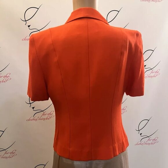 Vintage Dani Max Blouse. Sz 8. Unlined Light Redish. Rayon Short Sleeve. B113 - Picture 2 of 5